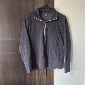 Eddie Bauer Gray Zip Up Sweater